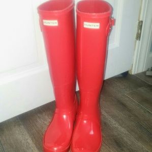 Coral Pink Hunter Boots